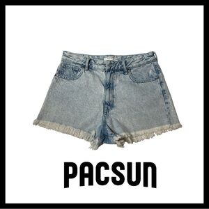 PacSun Women's Blue Denim Shorts size 27 coquette cow girl shorts